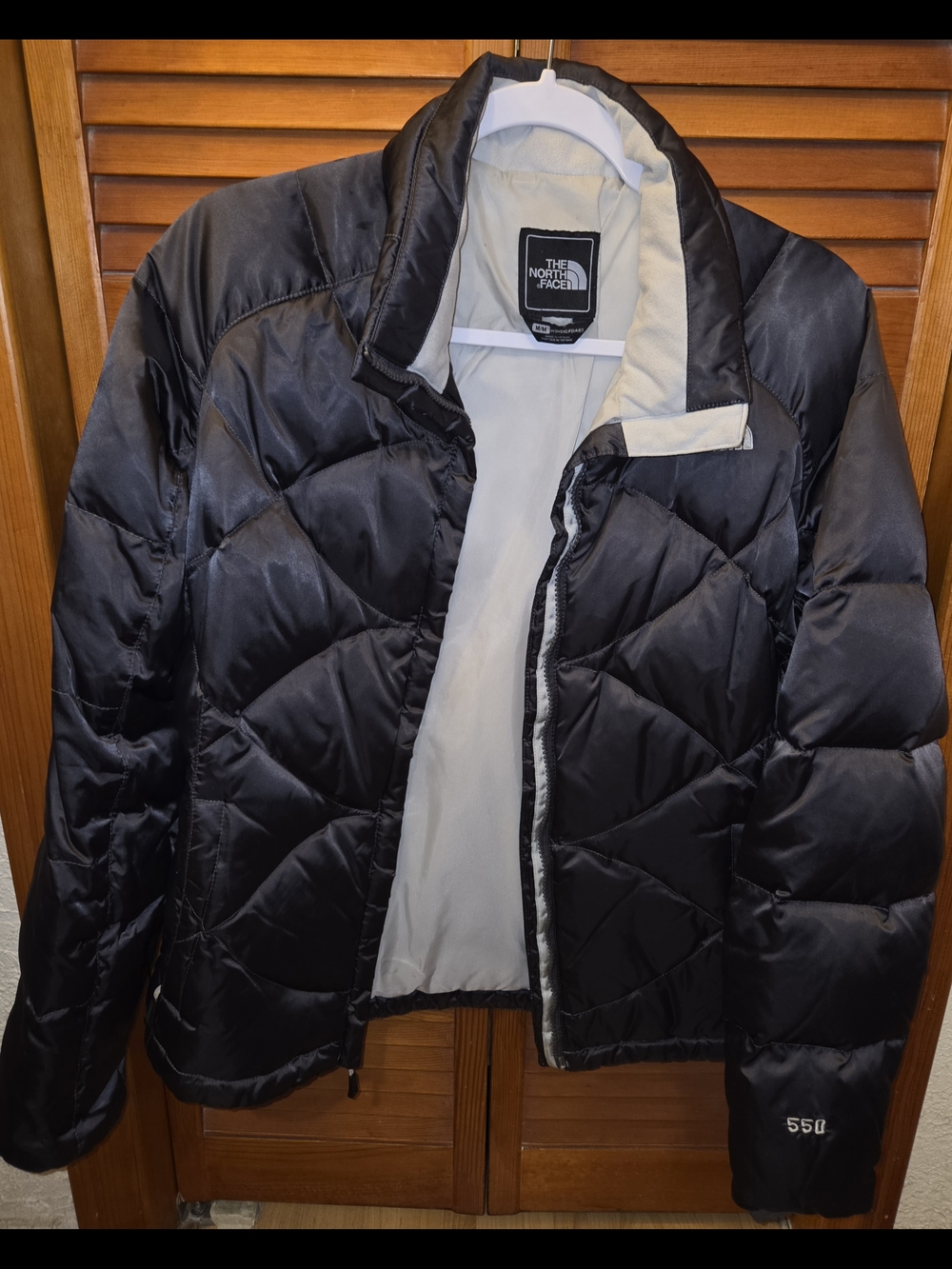 The North Face Black and Cream Insulated Ski Jacket
